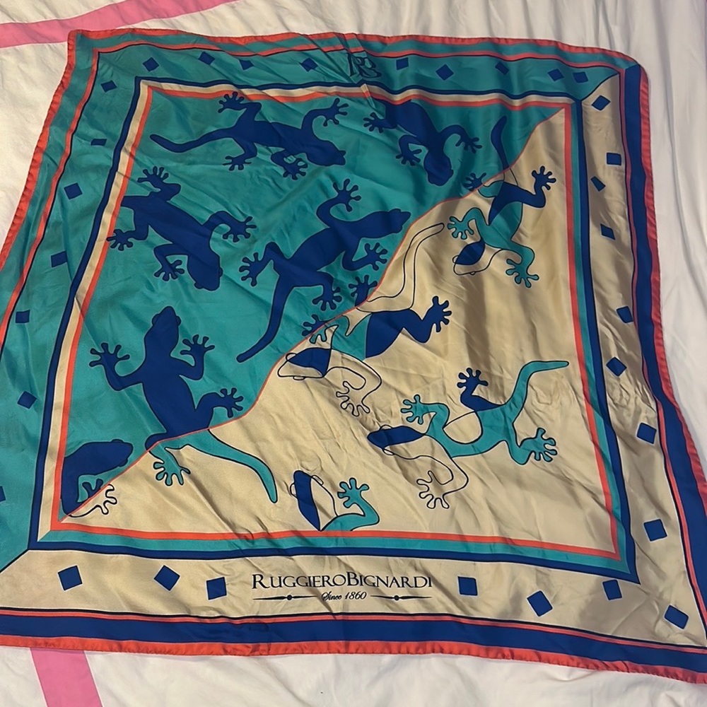 Ruggiero Bignardi Reversible Silk Scarf